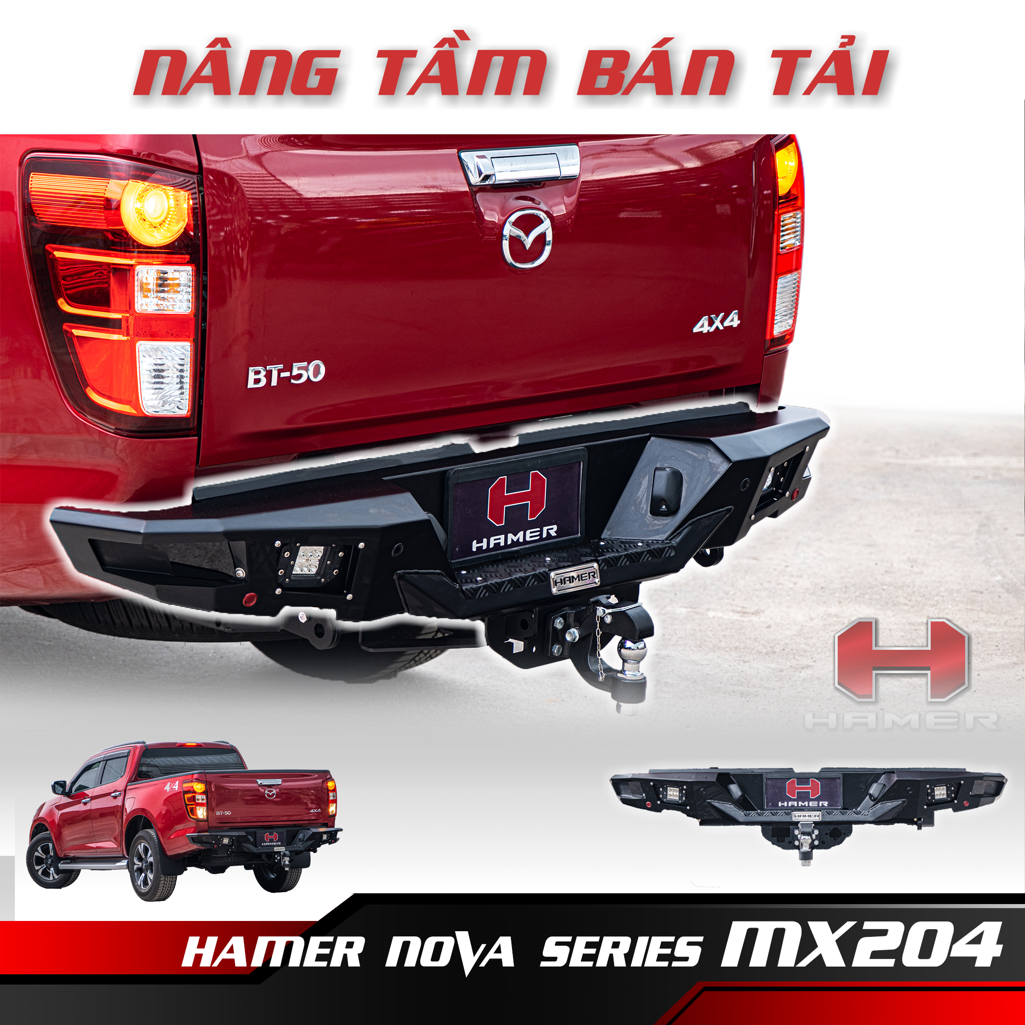 HAMER NOVA SERIES MX204 CHO BÁN TẢI FORD RANGER & MAZDA BT50 (2012+)
