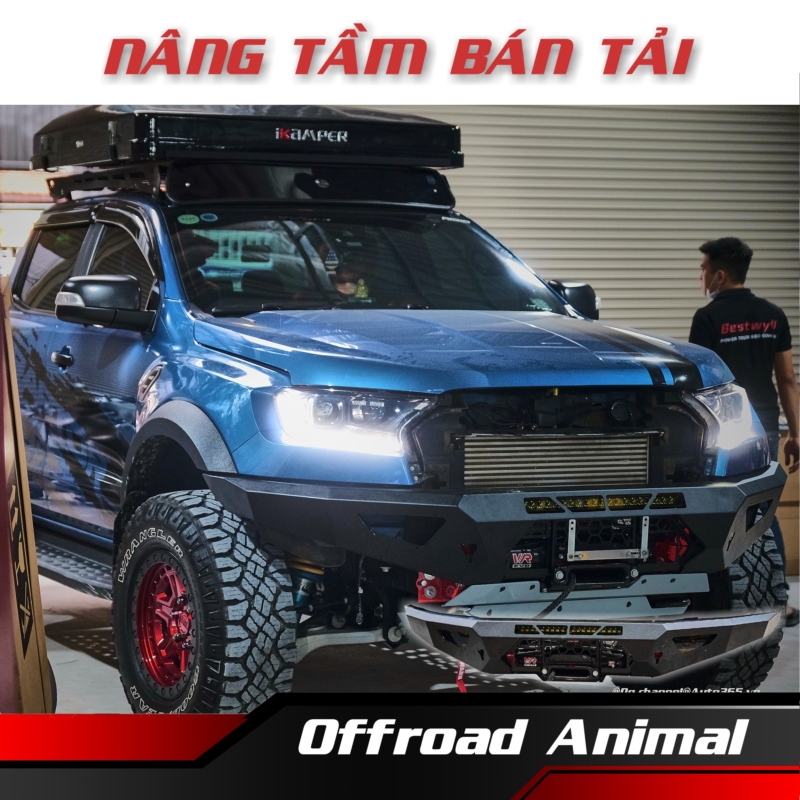 Offroad Animal Cho Raptor - Auto365 Bình Dương Can Offroad Animal Predator Bull bar cho Ford Ranger 2015 sp2