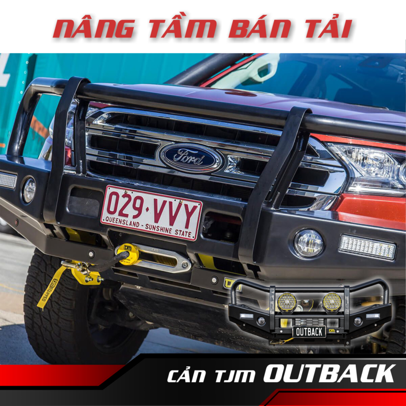 Tjm Outback Bull Bar T13 Cho Ford Ranger &Amp; Everest (2015+) - Auto365 Bình Dương TJM OUTBACK BULL BAR T13 CHO FORD RANGER EVEREST 2015sp1
