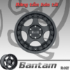Mâm Black Rhino Bantam Textured Black 17 Inch - Auto365 Bình Dương mamBantam Textured Black