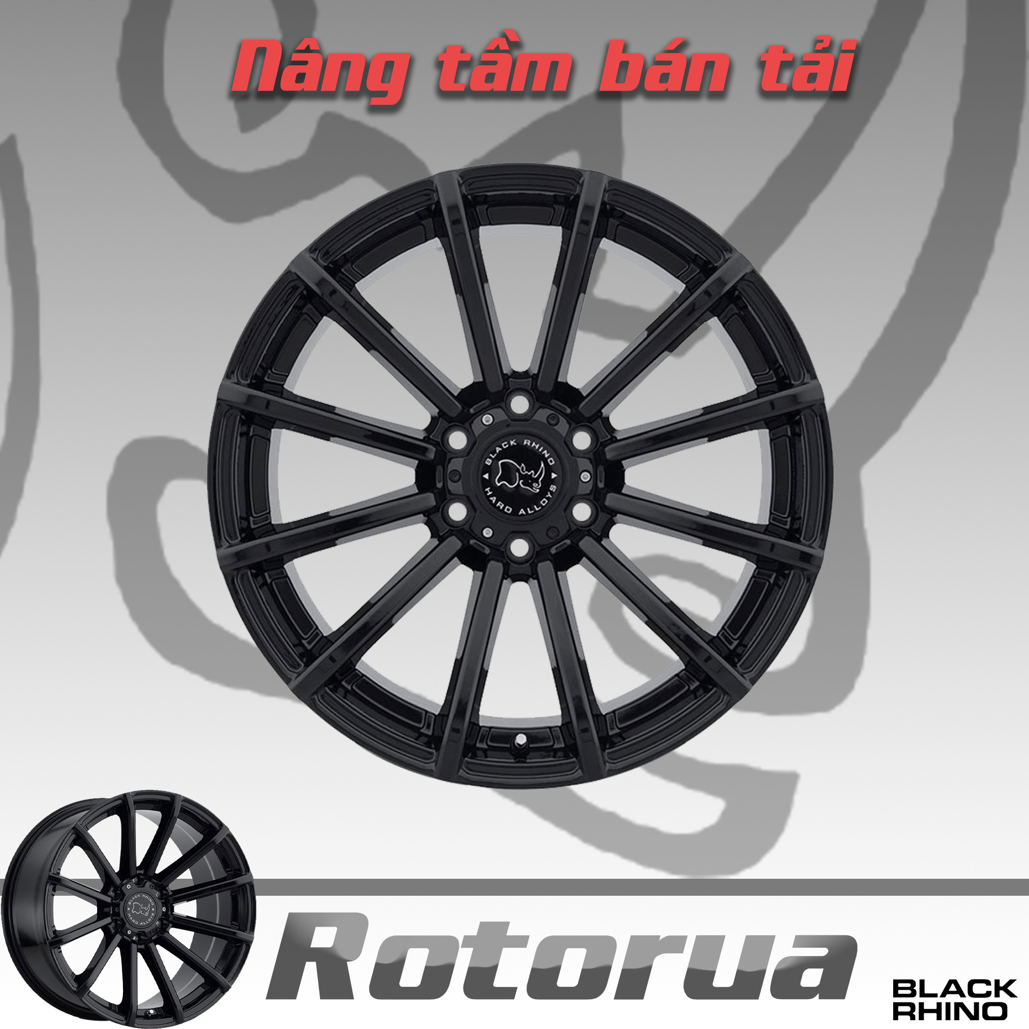 Mâm Black Rhino Rotorua 18 Inch