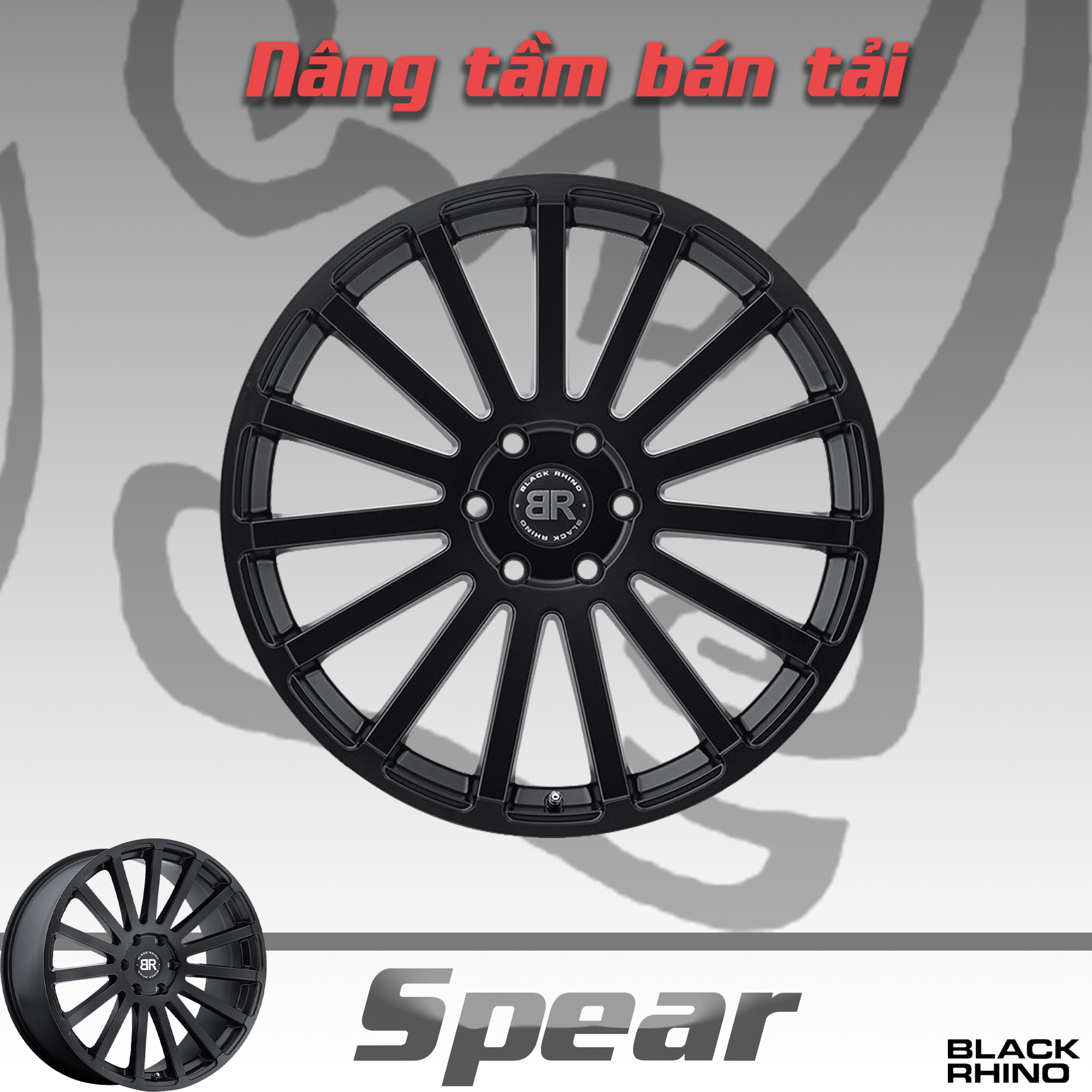 Mâm Black Rhino Spear 20 inch