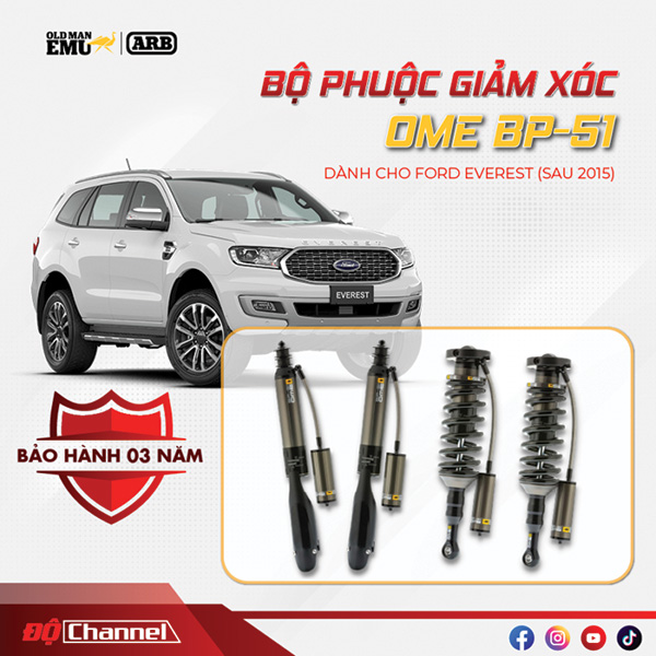 Phuộc BP51 Ford Everest Sau 2015