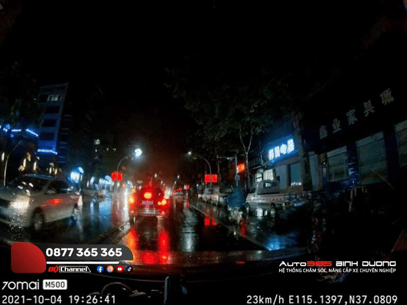Camera Hành Trình 70Mai M500 - Auto365 Bình Dương Camera 70Mai M500 tích hợp chế độ HDR ghi hình rõ nét ban đêm