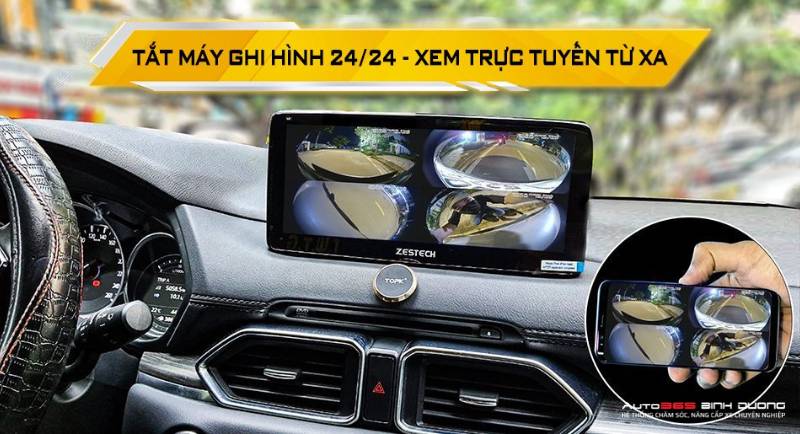 Màn Hình Zestech Mazda Mlk 360 | Dvd Android 360 Ô Tô - Auto365 Bình Dương MAZDA MLK kèm camera 360 có khả năng ghi hình ngay cả khi xe đã tắt máy