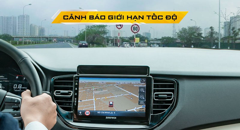 Màn Hình Zestech Z500 New | Dvd Android Ô Tô Thông Minh - Auto365 Bình Dương Cảnh báo giới hạn tốc độ