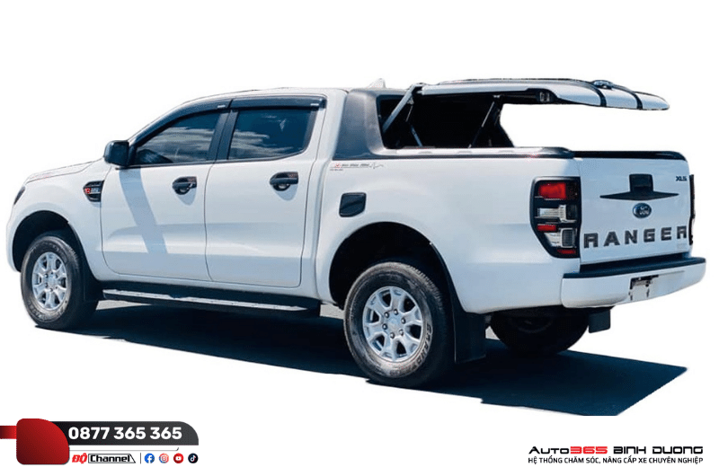 Những Đồ Chơi Xe Ford Ranger 2023 Đẳng Cấp Bậc Nhất - Auto365 Bình Dương Nắp thùng xe Ford Ranger mở 90 độ