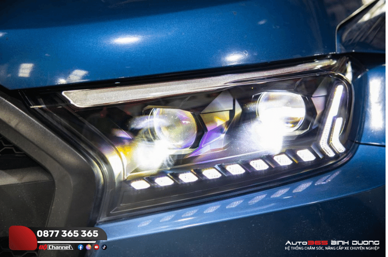 Những Đồ Chơi Xe Ford Ranger 2023 Đẳng Cấp Bậc Nhất - Auto365 Bình Dương Độ đèn LED cho Ford Ranger