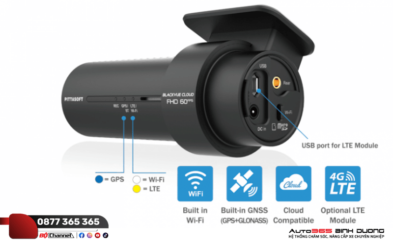 Blackvue Dr750X - 2Ch Truck - Auto365 Bình Dương Giống như một máy phát sóng wifi di động