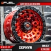 Mâm Fuel Zephyr 18 Inch - Màu Đỏ Đen - Auto365 Bình Dương Fuel Zephyr D632 R18