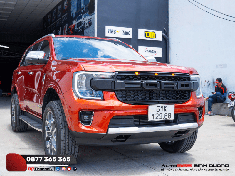 Mặt Calang Cho Everest Gắn Led Định Vị Vô Cùng Sang Trọng - Auto365 Bình Dương Mặt ca lăng làm từ nhựa cao cấp chịu lực tốt