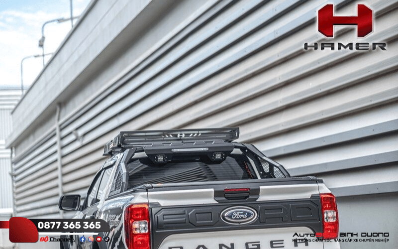 Độ Phụ Kiện Hamer Dành Cho Ranger 2023 Auto365 Bình Dương - Auto365 Bình Dương Giá Nóc hamer - “nhà kho” mini trên mui xe