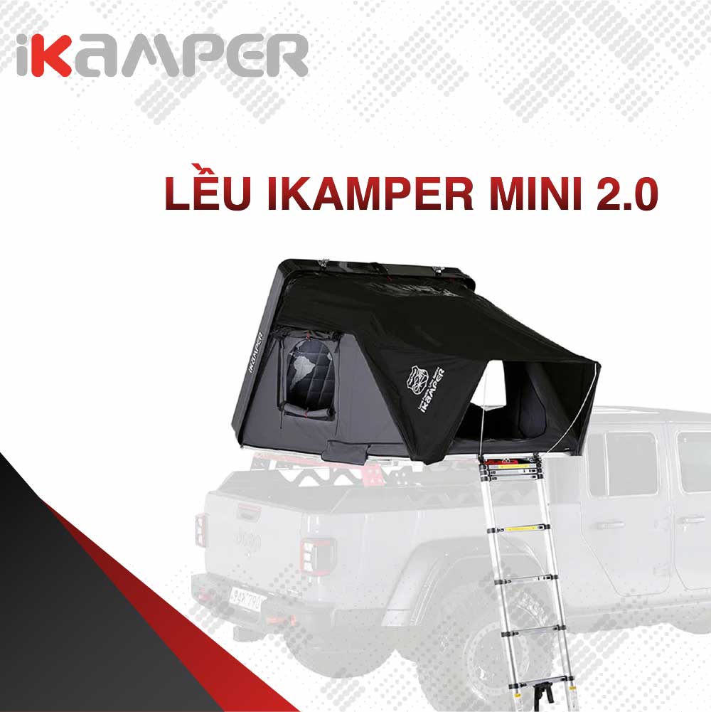 Lều Ikamper Mini 2.0 | Lều Nóc Ô Tô Dã Ngoại Cho 2 Người