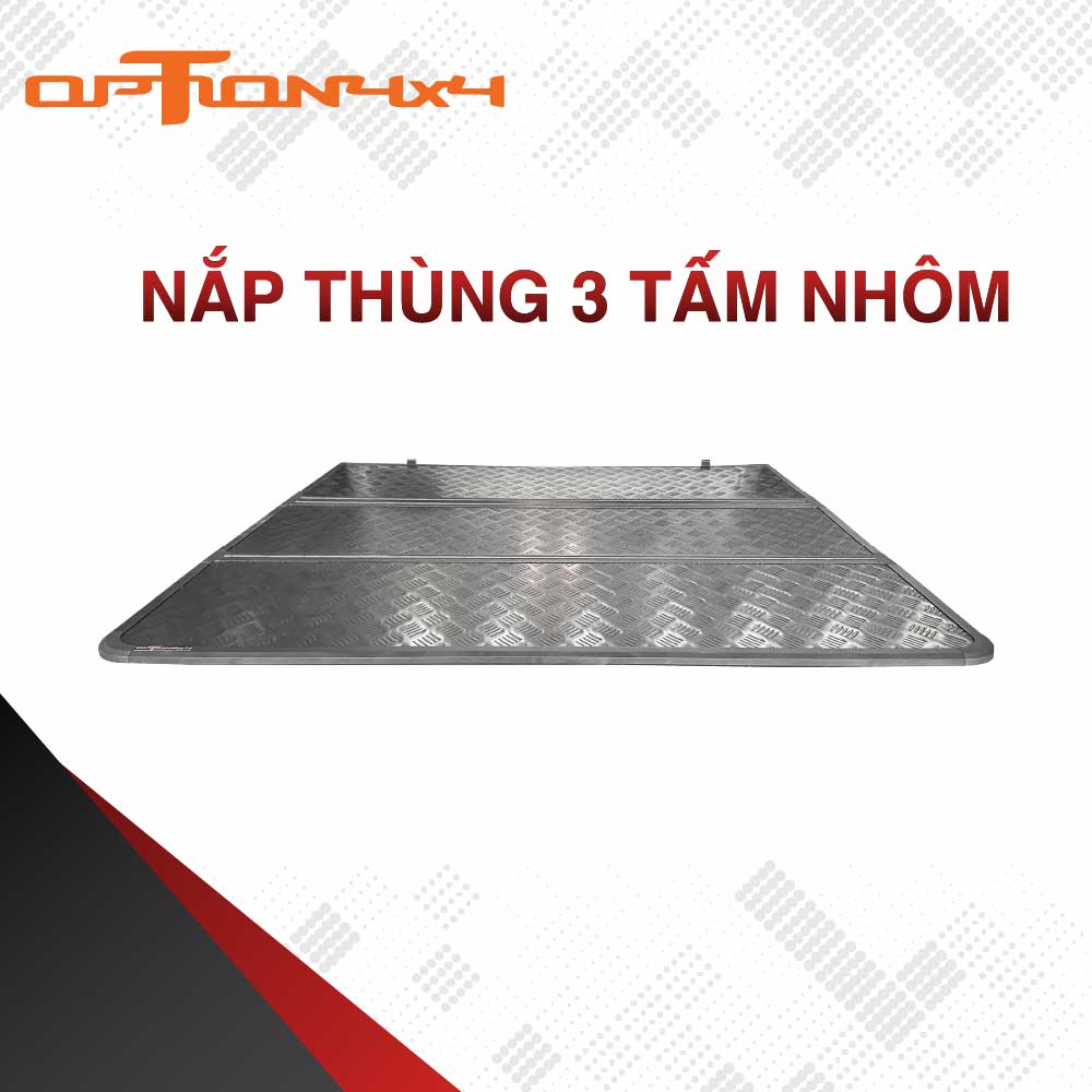 Nắp Thùng Cuộn 3 Tấm Nhôm Option | Nắp Thùng Cuộn Bán Tải