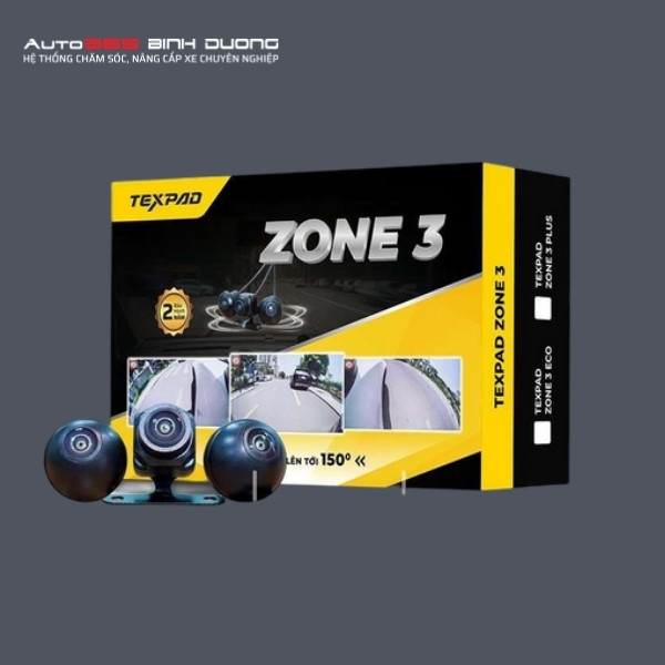 Camera Texpad Zone 3 Plus | Camera Ô Tô 3 Mắt Cao Cấp - Auto365 Bình Dương Camera TexPad Zone 3 Plus với 3 mắt hiển thị toàn cảnh xung quanh một cách sắc nét