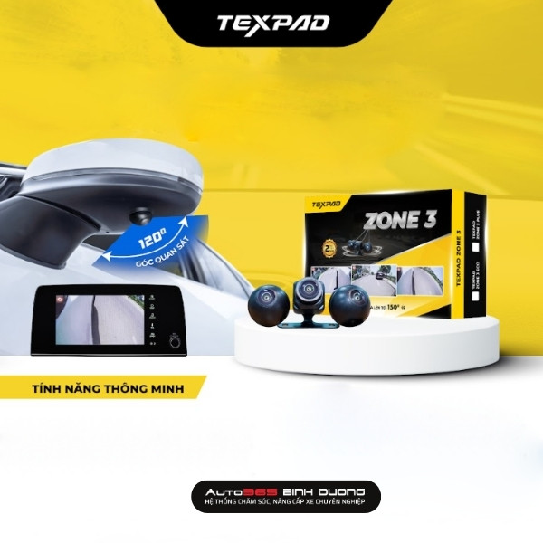 Camera Texpad Zone 3 Plus | Camera Ô Tô 3 Mắt Cao Cấp - Auto365 Bình Dương Giới thiệu về Camera TexPad Zone 3 Plus - Camera 3 mắt công nghệ cao