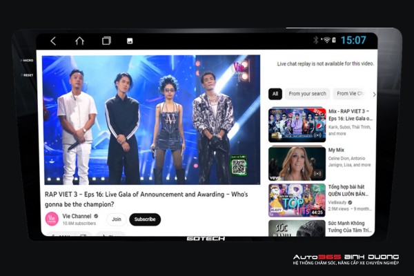 Màn Hình Gotech Gt 2K Pro 360 | Màn Hình Dvd Android Ô Tô - Auto365 Bình Dương Giải trí đa phương tiện trên Màn hình Gotech GT 2K Pro 360