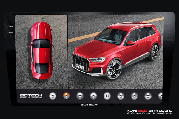Màn Hình Gotech Gt 2K Pro 360 | Màn Hình Dvd Android Ô Tô - Auto365 Bình Dương Màn hình Gotech GT2K Pro 360 tích hợp camera 360 độ hỗ trợ lái xe an toàn hơn