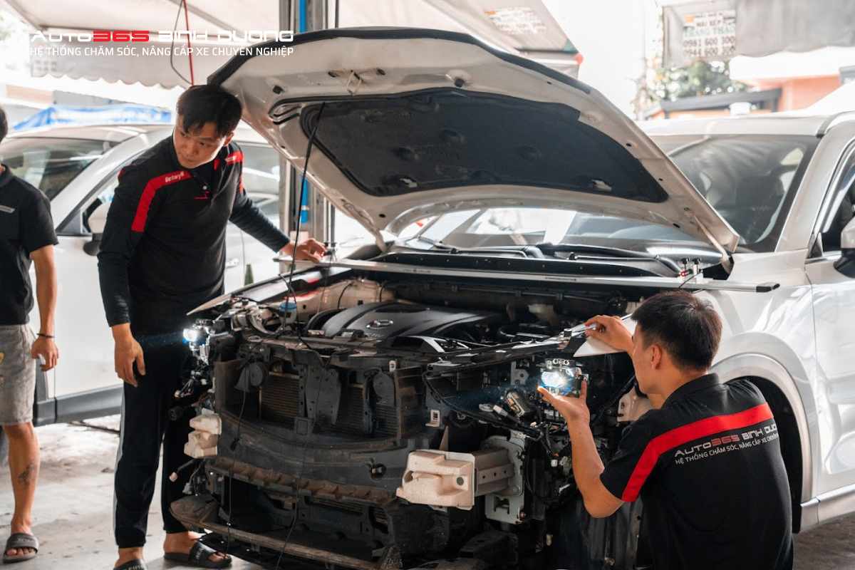 10+ Lý Do Nên Độ Đèn Ô Tô Và Những Lưu Ý Khi Chơi Ánh Sáng - Auto365 Bình Dương Quy trình độ đèn ô tô đạt chuẩn sẽ giúp tăng tuổi thọ đèn và tránh các sai sót ảnh hưởng hệ thống điện đèn
