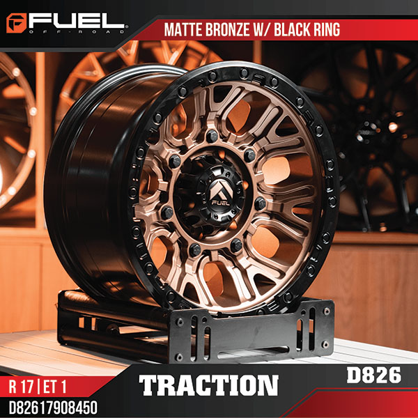 Mâm Fuel Traction D826 17 inch