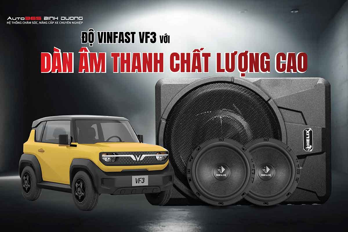 10+ Ý Tưởng Độ Xe Điện Vinfast Vf 3 Siêu Ngầu 2024 - Auto365 Bình Dương Nâng cấp dàn loa VF3 để tận hưởng âm thanh siêu mượt