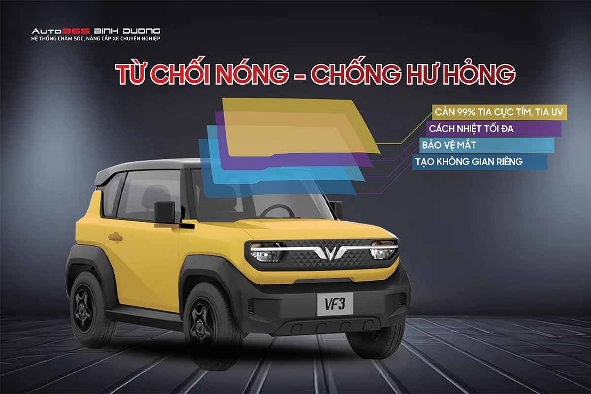 10+ Ý Tưởng Độ Xe Điện Vinfast Vf 3 Siêu Ngầu 2024 - Auto365 Bình Dương Dán phim cách nhiệt cho xe điện VF3 để bảo vệ tối ưu hơn