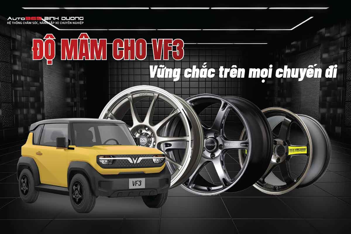 10+ Ý Tưởng Độ Xe Điện Vinfast Vf 3 Siêu Ngầu 2024 - Auto365 Bình Dương Độ xe điện VinFast VF 3 với bộ mâm đầy vẻ thể thao, cá tính