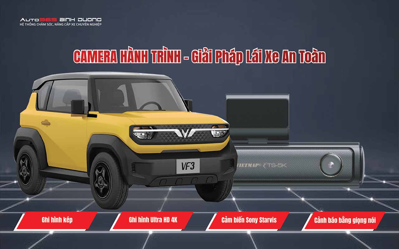 10+ Ý Tưởng Độ Xe Điện Vinfast Vf 3 Siêu Ngầu 2024 - Auto365 Bình Dương Camera hành trình cho VinFast VF 3 là thiết bị cần thiết hỗ trợ lái xe an toàn, an tâm hơn