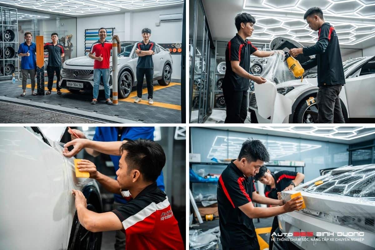 Bảng Giá Dán Ppf Ô Tô Ở Thuận An Mới Nhất Của Teckwrap - Auto365 Bình Dương Dán PPF ô tô ở Thuận An cho Peugeot 4008 trắng chống trầy xước và chống ố vàng hiệu quả