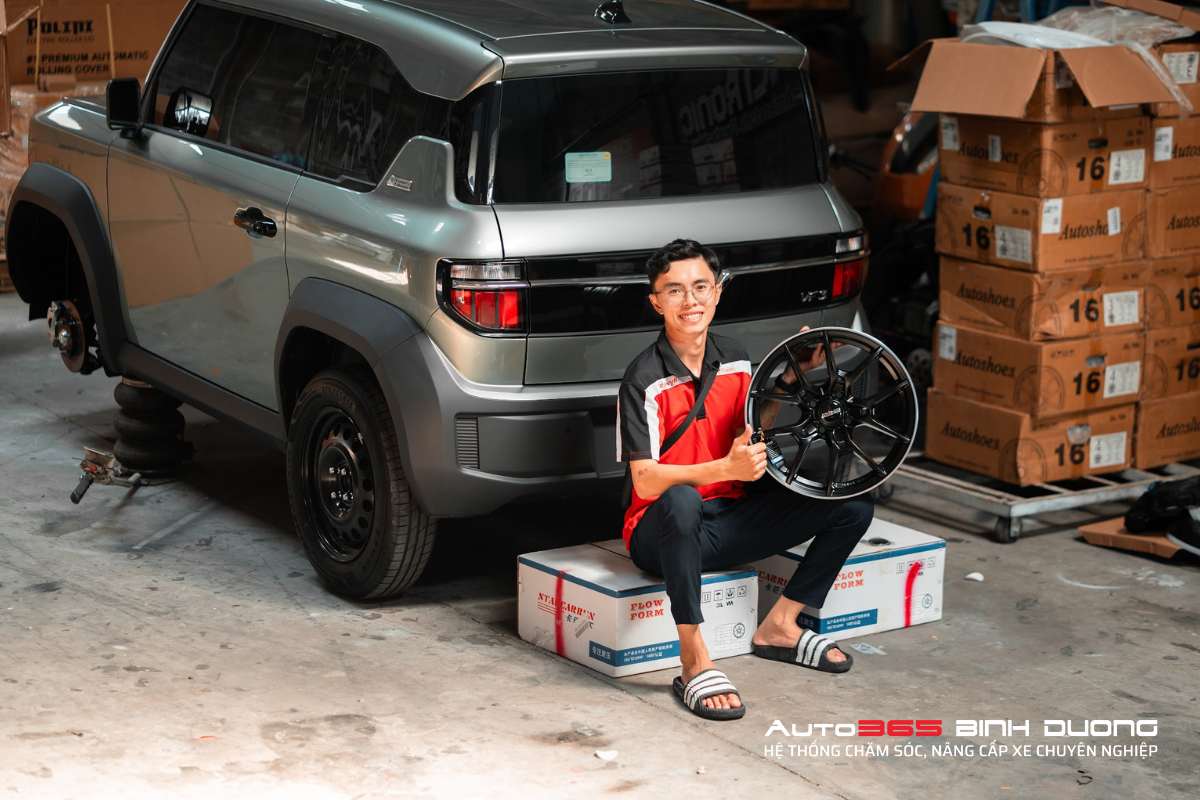 Độ mâm Vinfast VF3 ở Bình Dương uy tín hãy đến với Auto365 Bình Dương