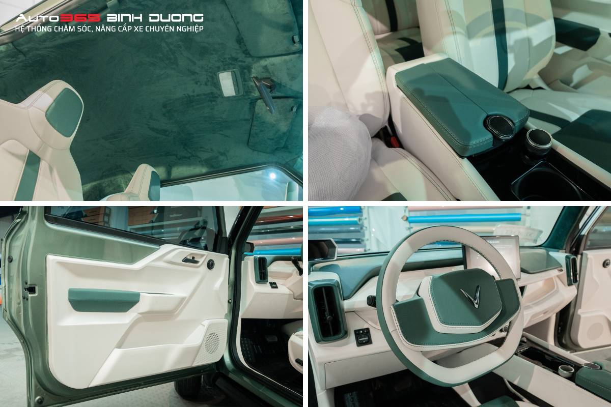 Đổi màu toàn bộ nội thất để tạo sự đồng nhất, hài hòa nâng cao vẻ đẹp thẩm mỹ 