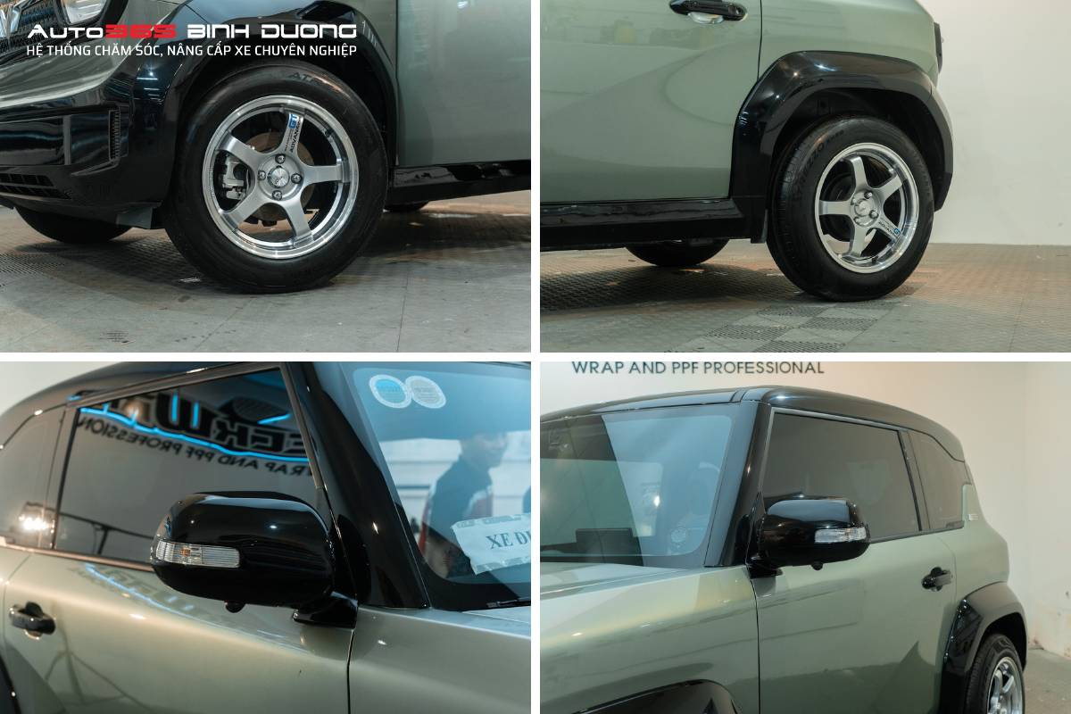 Độ mâm VF3 và lắp đặt gương Fortuner tạo điểm nhấn mạnh mẽ