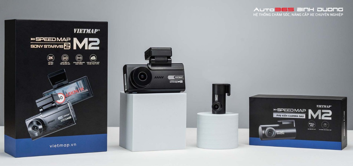 Vietmap Ra Mắt Speedmap M2 - Theo Dõi Hành Trình “Mọi Lúc Mọi Nơi” - Auto365 Bình Dương Trọn bộ Camera hành trình Vietmap SpeedMap M2
