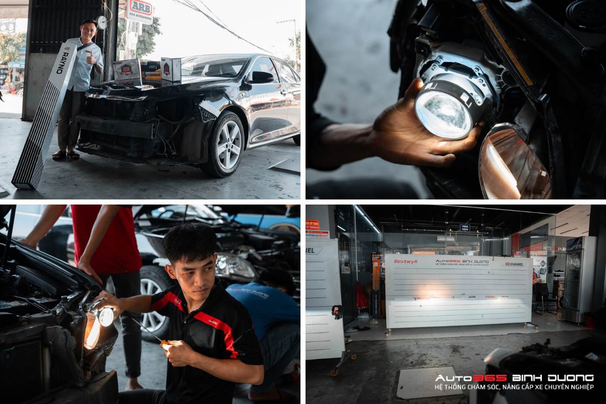 Top 5 Bi Gầm Ô Tô Bình Dương Siêu Hot Cho Anh Em Độ Xe - Auto365 Bình Dương Toyota Camry độ Bi Gầm Led X-LIGHT X3 Pro 3 inch tại Auto365 Bình Dương