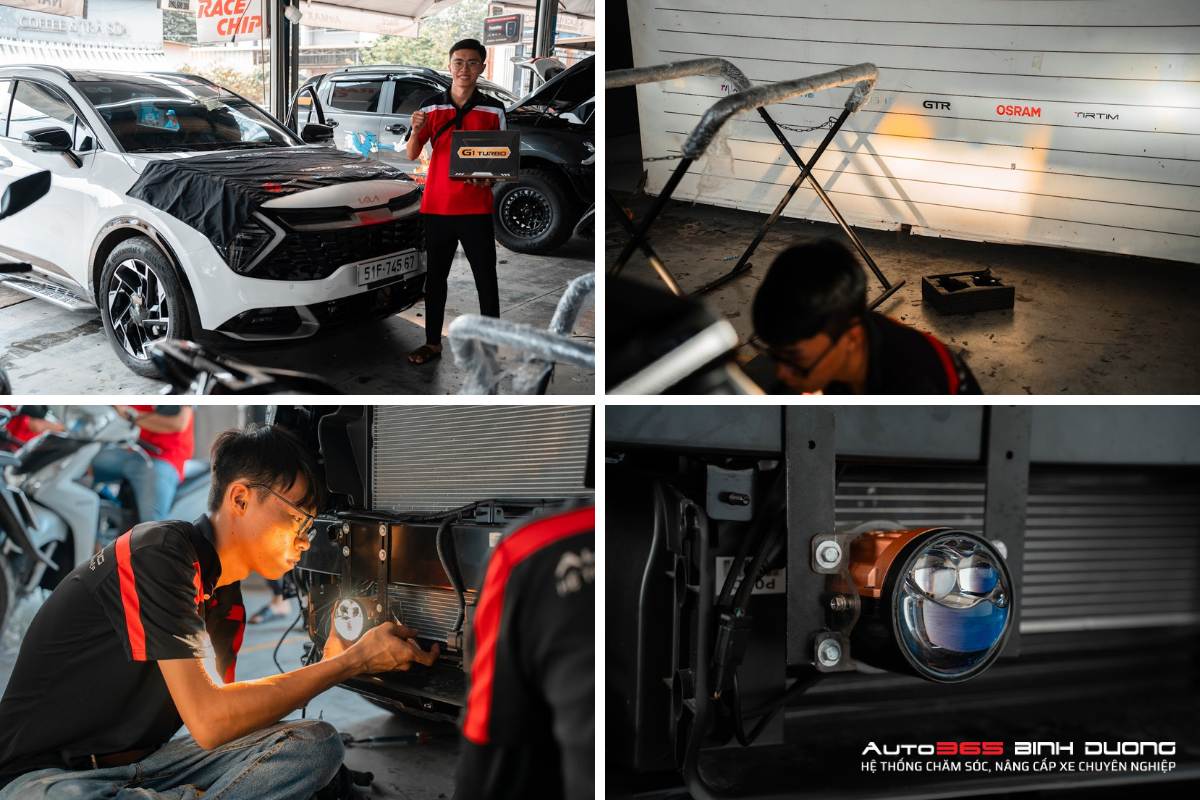 Top 5 Bi Gầm Ô Tô Bình Dương Siêu Hot Cho Anh Em Độ Xe - Auto365 Bình Dương Độ bi gầm ô tô Bình Dương GTR G1 Turbo cho KIA Sportage tại team