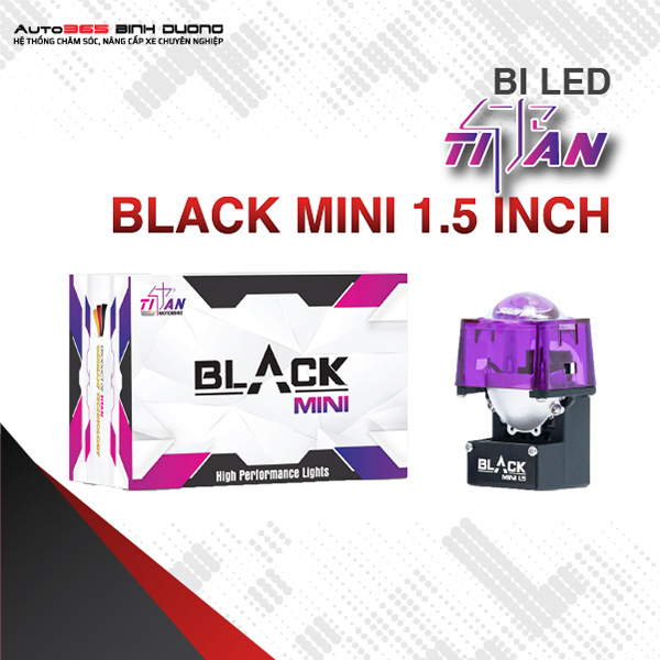 Bi LED Titan Black Mini 1.5 Inch | Độ Đèn Xe Máy - Bi Moto