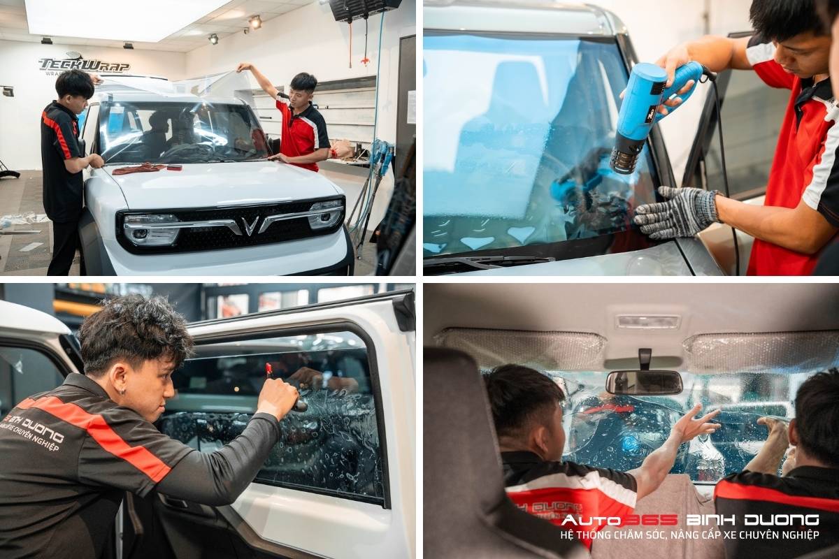 Bảng Giá Dán Phim Cách Nhiệt Vinfast Vf3 Mới Nhất - Auto365 Bình Dương Địa chỉ dán phim cách nhiệt Vinfast VF3 uy tín tại Thủ Dầu Một - Bình Dương