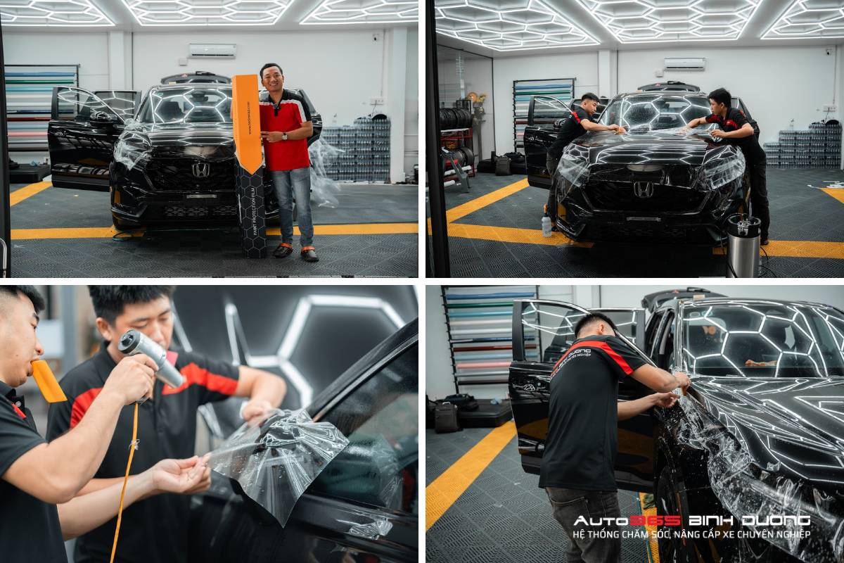 Địa Chỉ Dán Ppf Thuận An Uy Tín - Auto365 Bình Dương - Auto365 Bình Dương Thi công dán PPF cho Honda CRV tại chi nhánh Thuận An