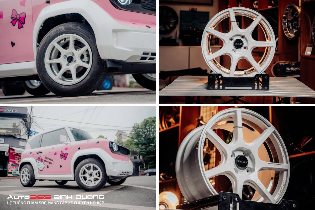 Mẫu mâm VF3 trắng 7 cây vừa duyên dáng vừa cá tính