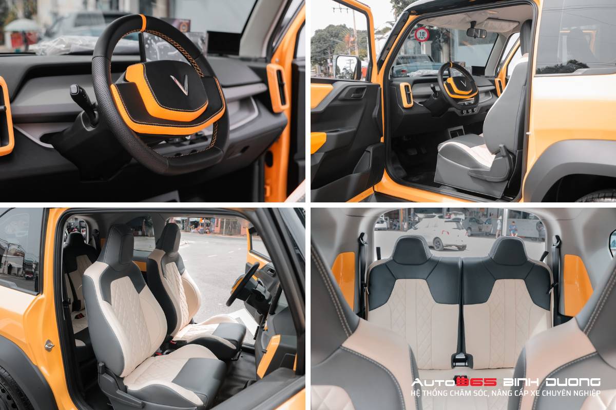 Tổng Hợp 99+ Mẫu Thiết Kế Bọc Da Nội Thất Vf3 Đẹp Hot 2025 - Auto365 Bình Dương Từng chi tiết bọc da nội thất VF3 màu xanh - đen - xám phối hợp "ưng ý" tạo nên bản độ VF3 không thể nhầm lẫn