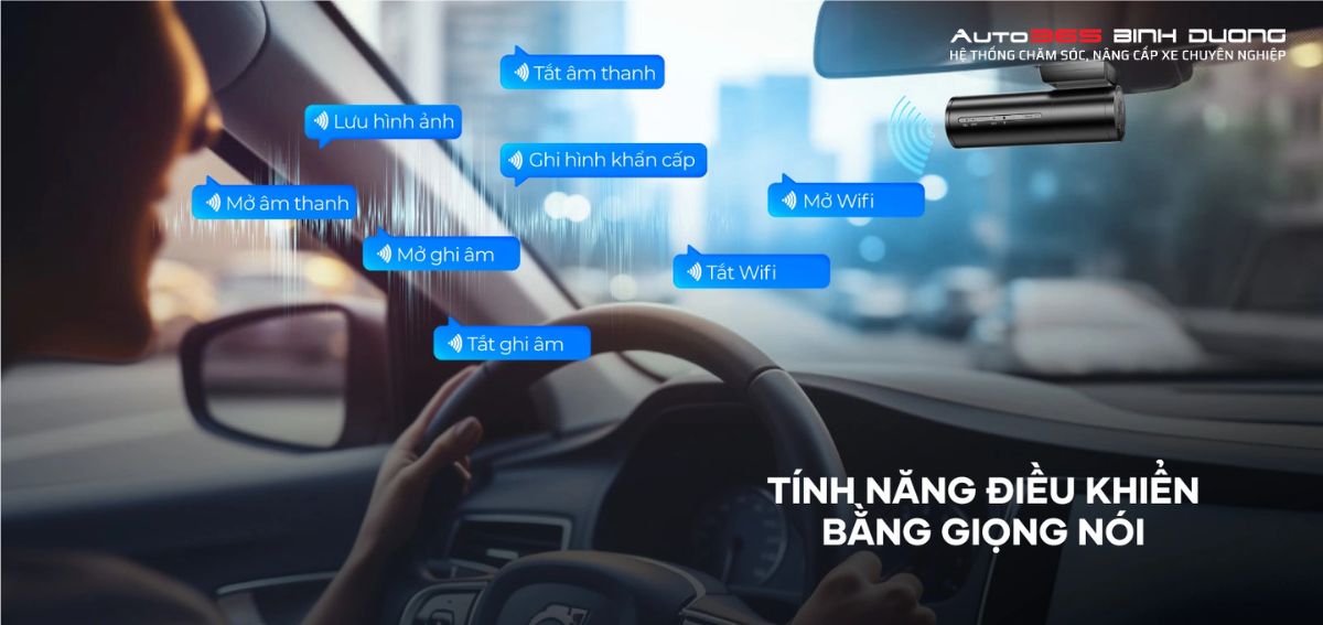 Camera hành trình Vietmap S860 sở hữu tính năng điều khiển bằng giọng nói hiện đại và chính xác