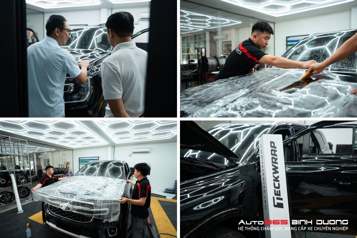 Bảng Giá Dán Ppf Ô Tô Bàu Bàng Trọn Gói Mới Nhất - Auto365 Bình Dương Hình ảnh thi công dán PPF ô tô Bàu Bàng tại Auto365 Bình Dương