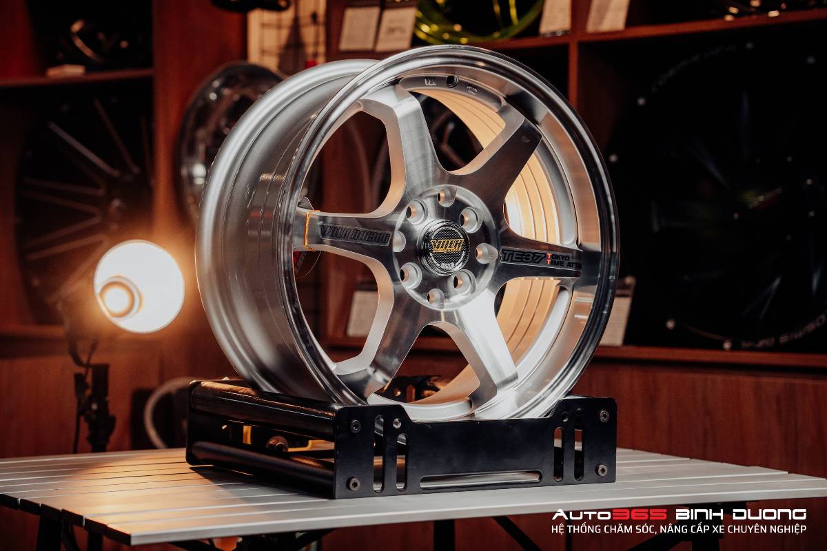 Độ Mâm Vf3 Volk Racing 6 Cây | Mâm Vinfast Vf3 Thể Thao - Auto365 Bình Dương Anh chủ xe VF3 trắng lựa chọn mâm VF3 VOLK RACING 6 cây thiết kế hiện đại