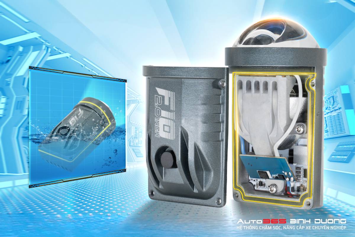 Nâng Cấp Ánh Sáng Toyota Vios Với Bi Gầm X-Light F10 2.0 - Auto365 Bình Dương Bi Gầm X-Light F10 2.0 cho Vios tích hợp ron chống nước cao cấp
