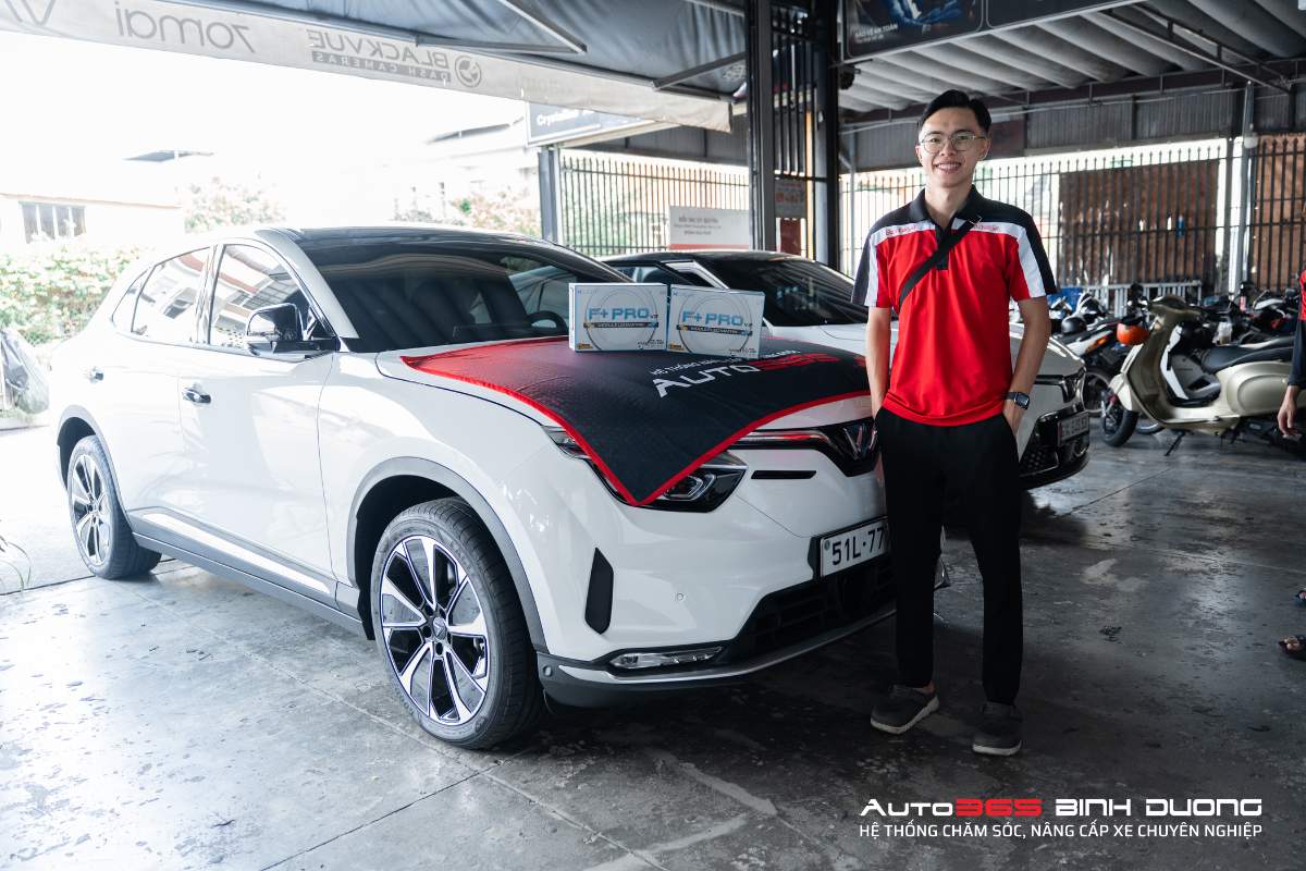 Độ Đèn Cho Vinfast Vf9 Với Bi Led X-Light F+ V2 - Auto365 Bình Dương Auto365 Bình Dương - Trung tâm nâng cấp ánh sáng cho Vinfast VF9 uy tín tại Bình Dương - TP. Hồ Chí Minh