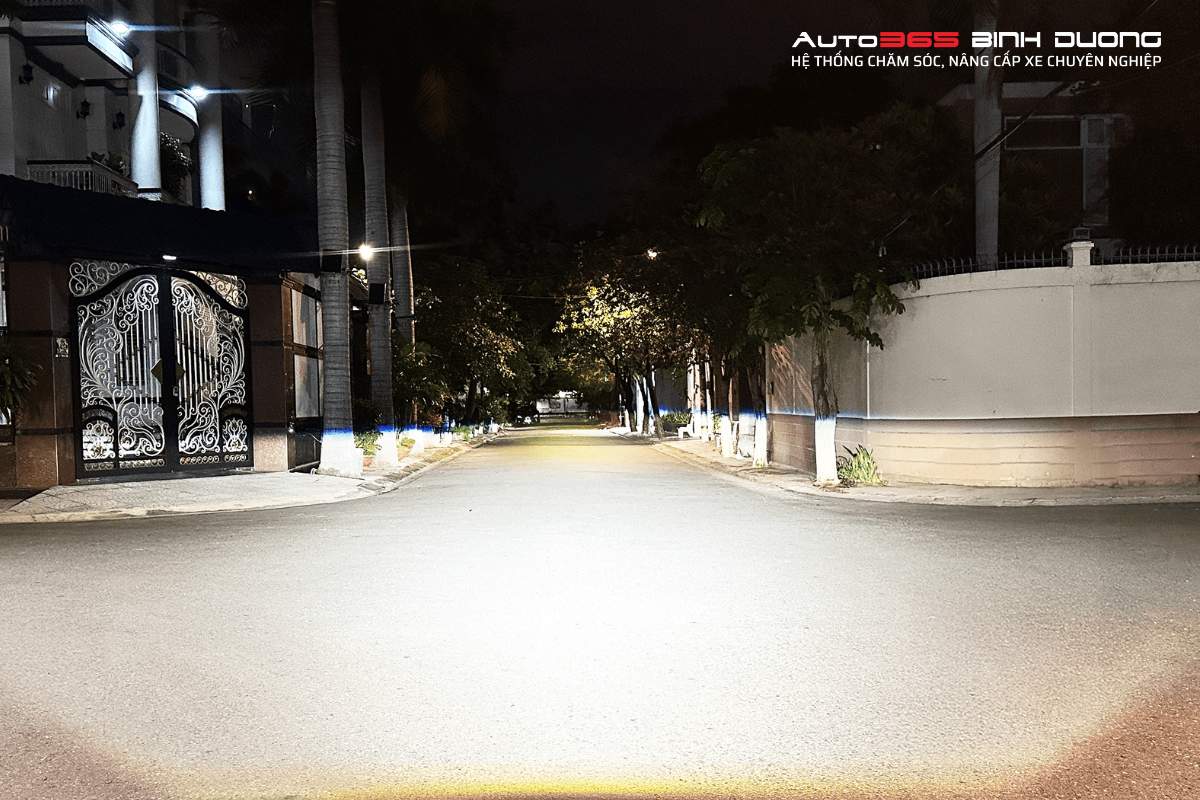 Độ Đèn Cho Vinfast Vf9 Với Bi Led X-Light F+ V2 - Auto365 Bình Dương Hình ảnh ánh sáng thực tế Cos đèn đèn bi LED X-Light F+ Pro