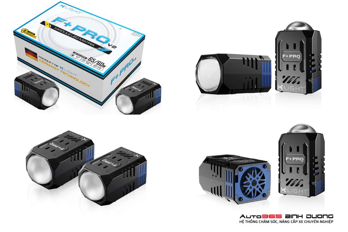 Độ Đèn Cho Vinfast Vf9 Với Bi Led X-Light F+ V2 - Auto365 Bình Dương Bi LED X-Light F+ V2 cho VF9 thiết kế hiện đại và công suất chiếu sáng mạnh mẽ
