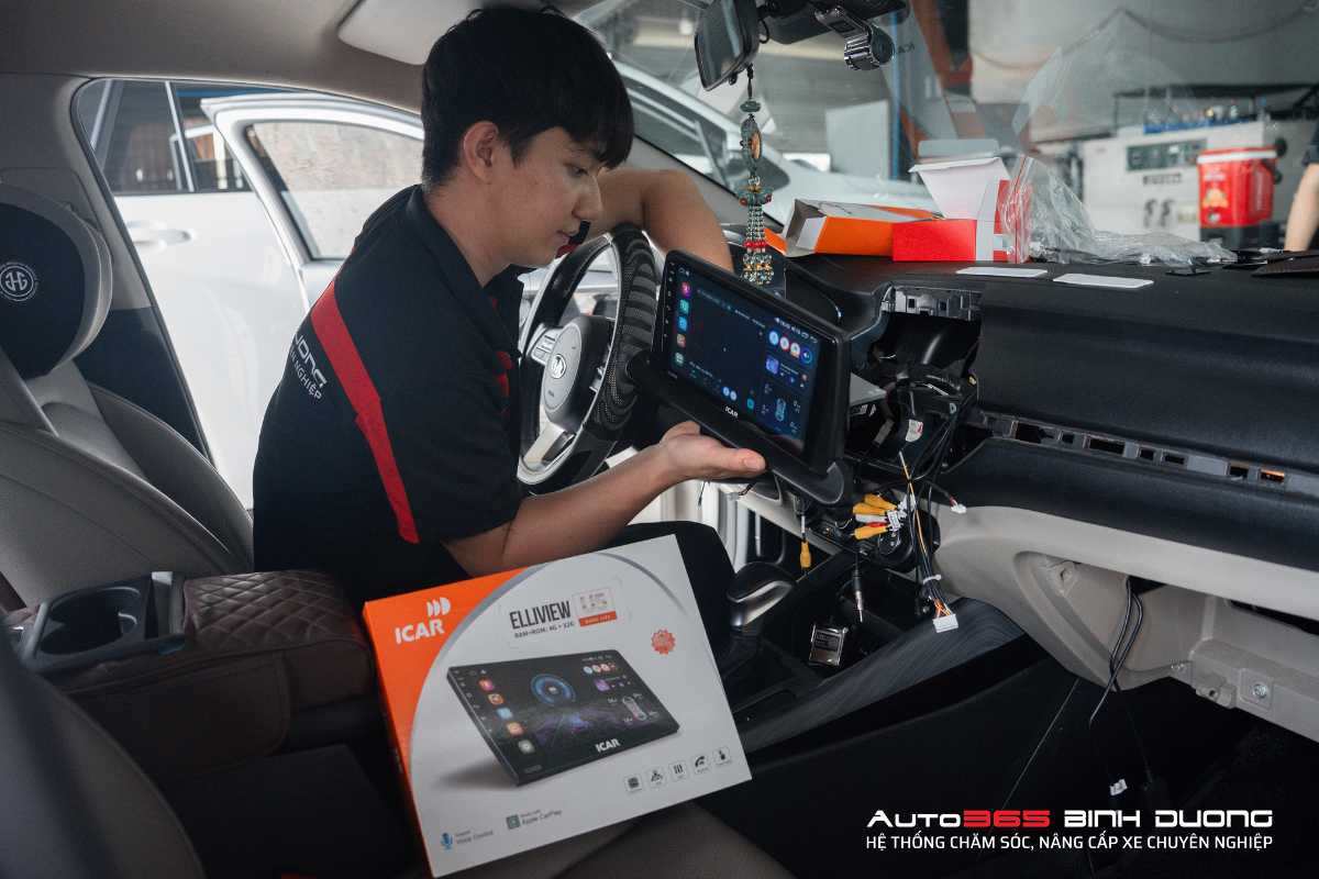 Lắp Đặt Màn Hình Android Cho Kia K3 Với Icar Elliview U5 - Auto365 Bình Dương Thi công lắp đặt màn hình Android cho KIA K3 - ICAR Elliview U5