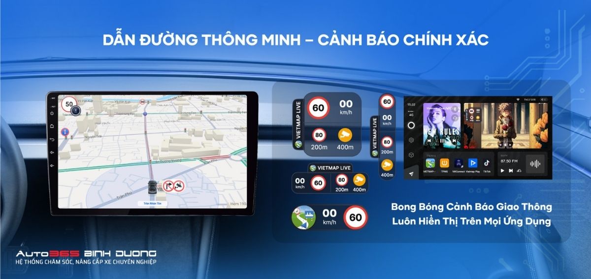 Màn Hình Android Teyes Cc3L Lite | Màn Ô Tô Thông Minh - Auto365 Bình Dương Màn hình Android TEYES CC3L Lite hỗ trợ cảnh báo chính xác