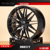 Mâm Zkx317 Gloss Black 18 Inch Et38 - Auto365 Bình Dương ZKX317 Gloss Black 18 Inch ET38